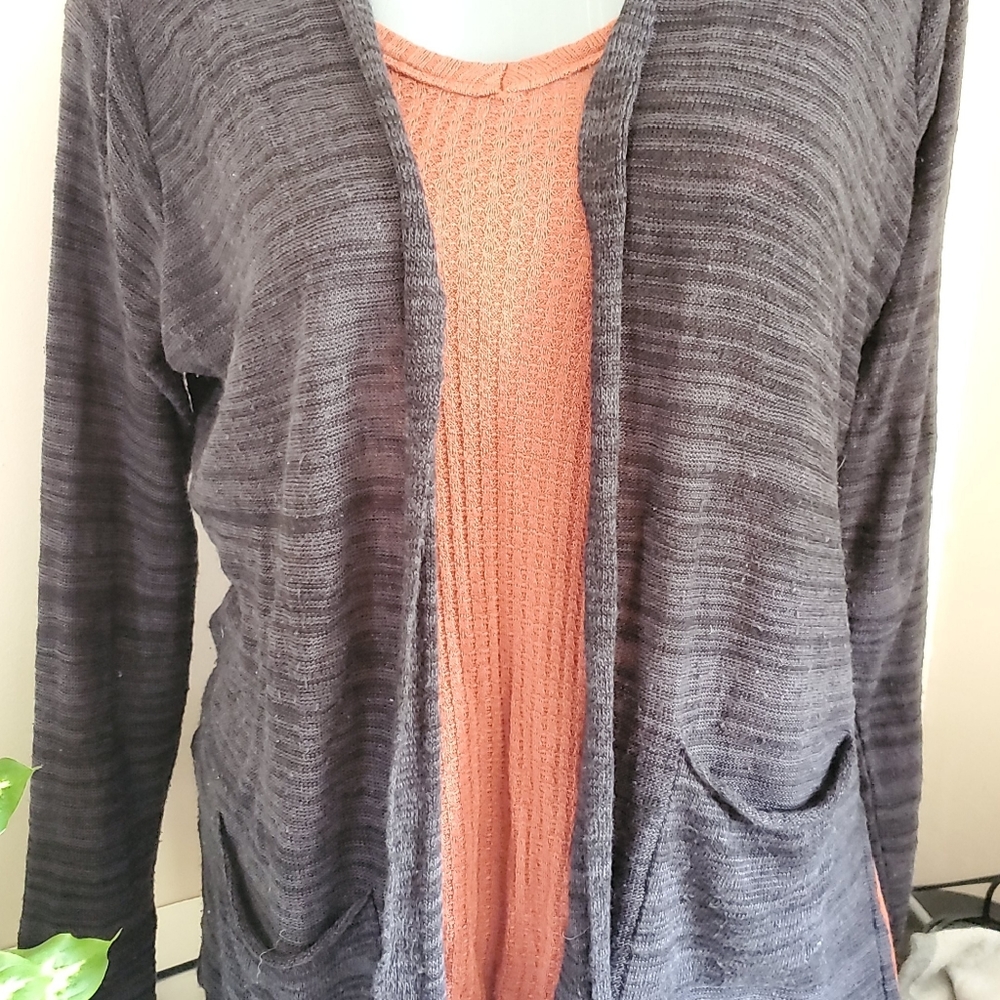 Black Soft Maurices Cardigan with Pockets M